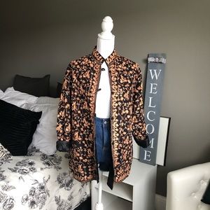 Vintage Floral embroidered Design Jacket Coat Blazer 1